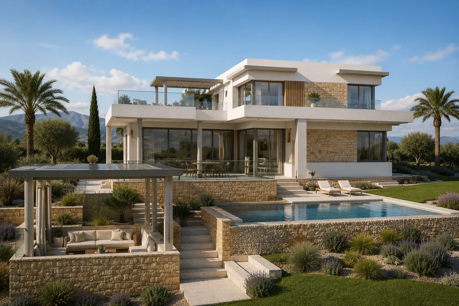 Contemporary Mediterranean ISB architectural concept