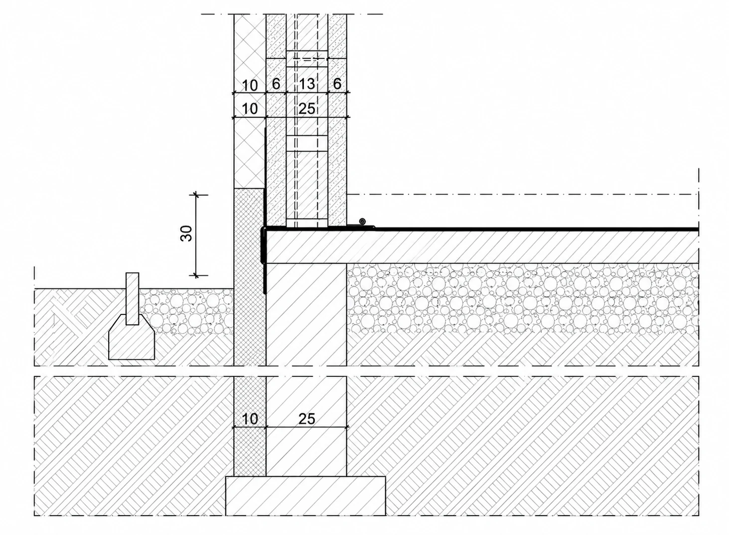 Conexión de base ISB® entre muro, suelo y cimentación