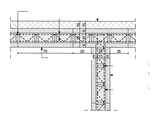Detalle de unión estructural de muros ISB®