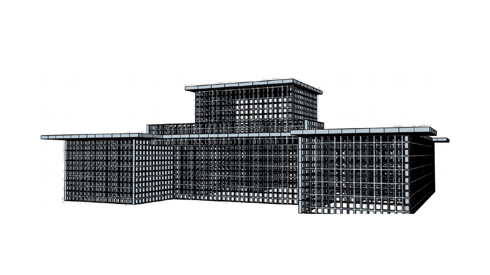 ISB® Building System 3D structural model showing integrated wall and floor elements