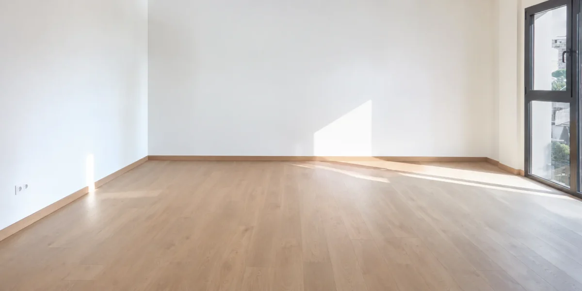 Empty interior space before professional interior design and furnishing
